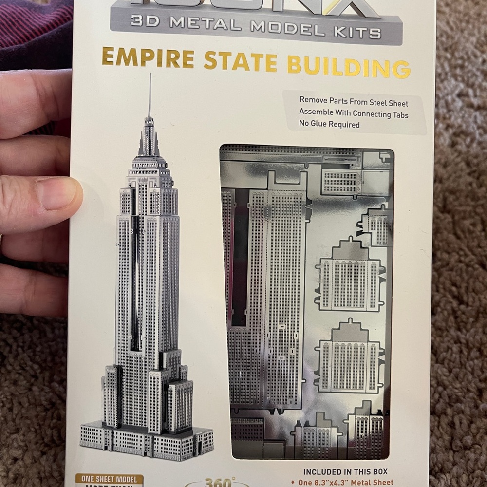 Empire State Building 3D Metal Model Kit